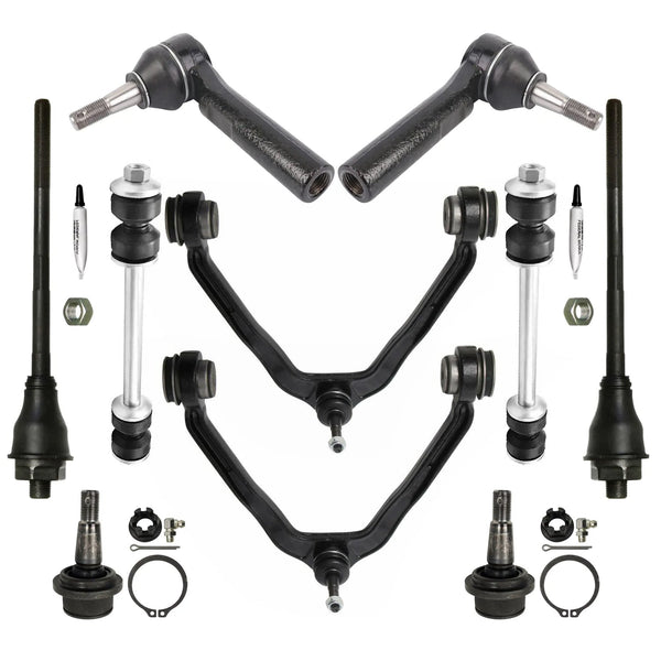 Front Upper Control Arm Tie Rod Suspension Kit Chevy GMC Silverado Sierra 1500