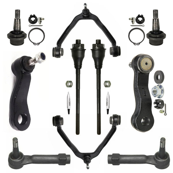 Front Control Arms Ball Joints Tie Rod Kit for Chevy GMC Silverado Seirra 1500