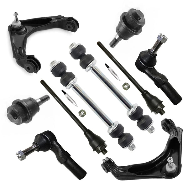 10pcs Front Upper Control Arm Kit Tie Rod for Chevy GMC Silverado Sierra 2500 HD