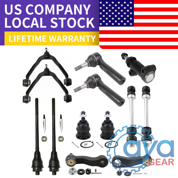 11pcs For GMC Yukon Sierra Silverado 1500 Front Tie Rod Ends Pitman Idler Arm