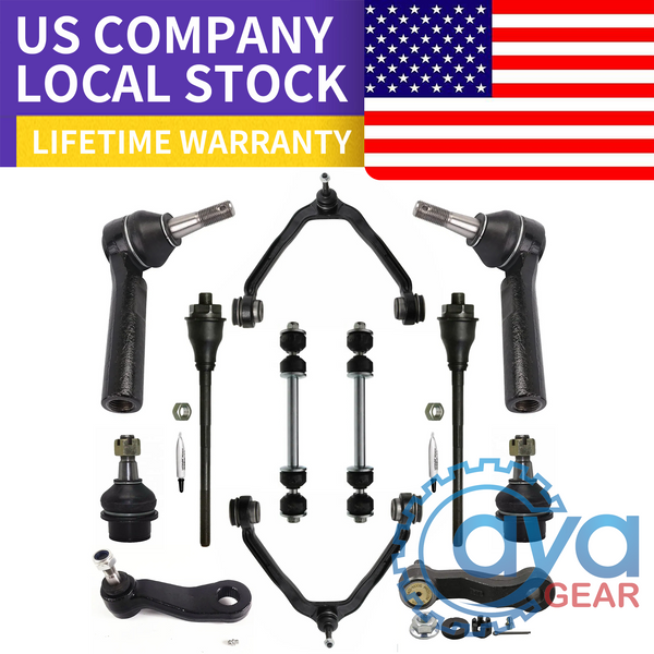 12pcs Complete Front Steering Kit for 2001-2005 2006 GMC Yukon XL 1500