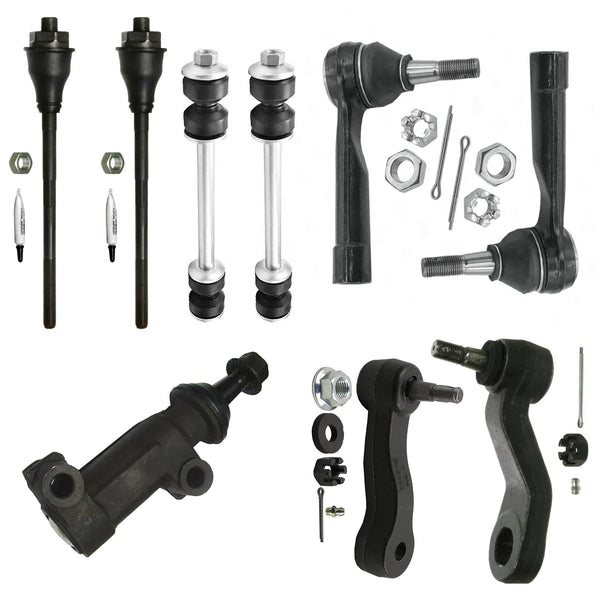 9pc For 1999-2000 Chevrolet Silverado 2500  Front Sway Bar Idler Arm Tie Rod End
