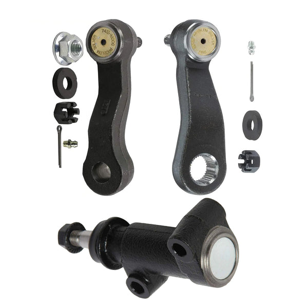 3pcs Idler Arm Pitman Arm and Bracket Assembly Kit For Cadillac Chevrolet GMC