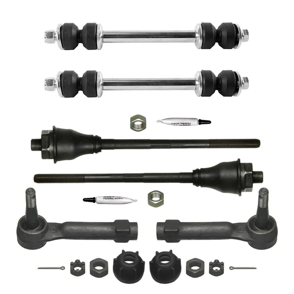 6pcs Front Suspension Kit for Chevrolet Silverado & GMC Sierra 1500 Tie Rod Ends