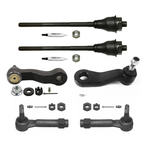 6pcs New Front Steering Kit Tie Rod Ends for Escalade Silverado Sierra 1500