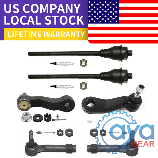 6pcs New Front Steering Kit Tie Rod Ends for Escalade Silverado Sierra 1500