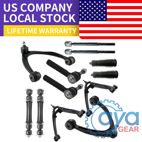 12pcs Front Upper Lower Control Arm Suspension Kit  for Chevy Silverado GMC Sierra 1500