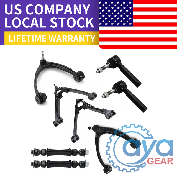 Front Upper and Lower Control Arms Kit for Chevy Silverado GMC Sierra 1500 Tahoe