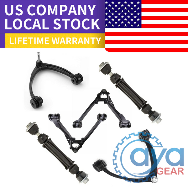 Front Upper Lower Control Arm Sway Bar for Chevy Silverado GMC Sierra 1500 Tahoe