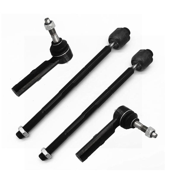 4pcs Front Inner Outer Tie Rods For GMC Yukon Sierra 1500 07-13