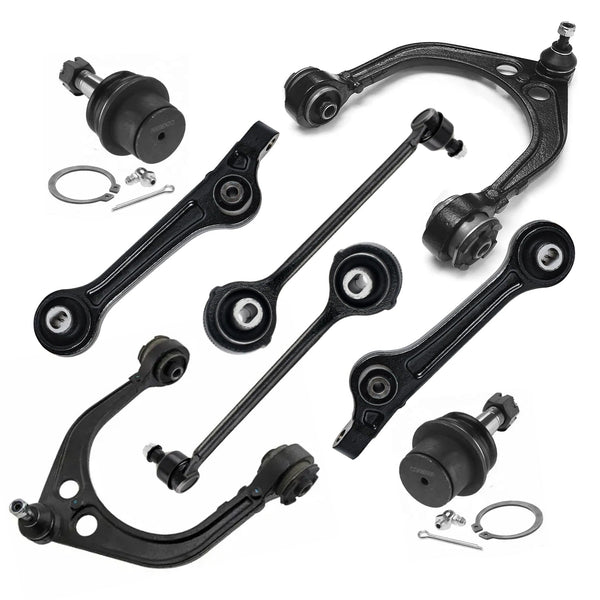 8pcs RWD Front Upper & Lower Control Arms For 2011-2019 Dodge Charger Challenger