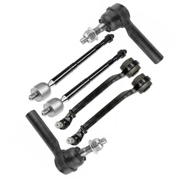 6pcs Front Lower Control Arm + Tie Rods for 2011-2014 Charger Challenger 300 RWD