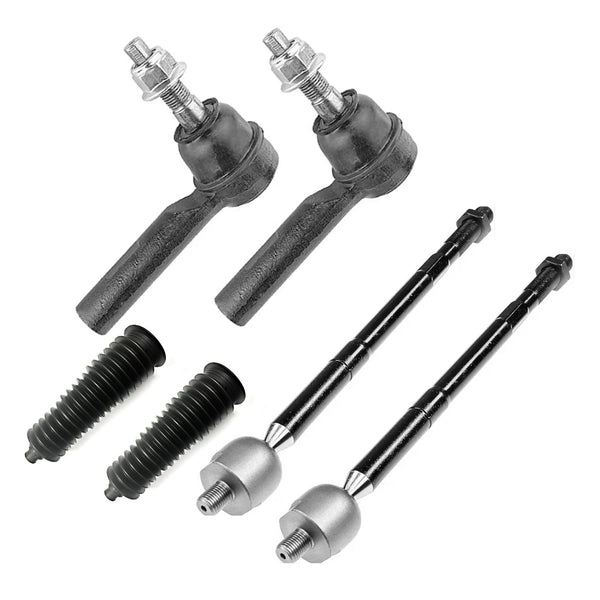 6pcs Inner & Outer Tie rod Ends for 2011 - 2014 Dodge Charger Challenger 300 RWD