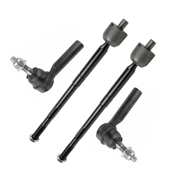 4pcs Front Inner Outer Tie Rod End For 2011 - 2014 Dodge Charger Challenger 300