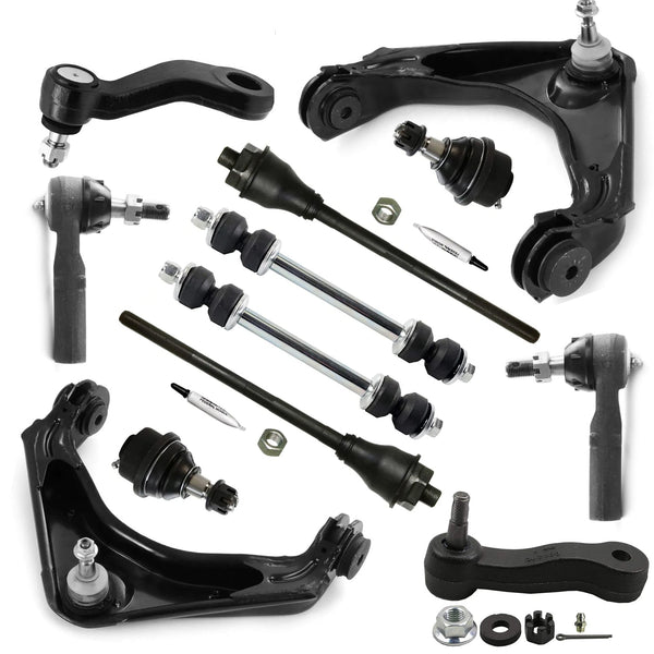 12pcs Suspension Front Control Arm Kit For 2001-2010 Chevrolet Silverado 2500 HD