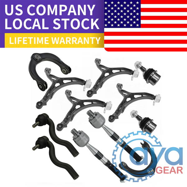 12pcs Front Lower & Upper Control Arms For 2011-2015 Dodge Durango Jeep Grand Cherokee