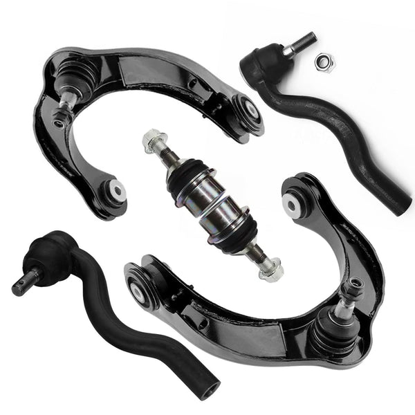 6pc Front Control Ball Joints Arm Outer Tierods For 11-15 Durango Grand Cherokee