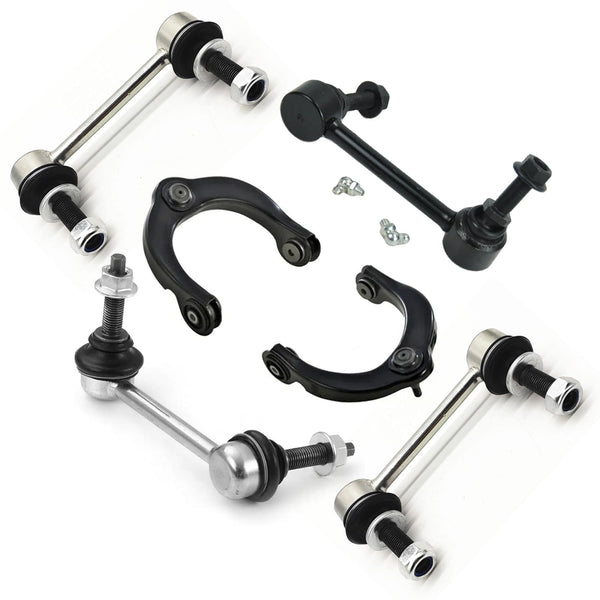 6pcs Front Control Arms + Front/Rear Links Durango Grand Cherokee 11-15