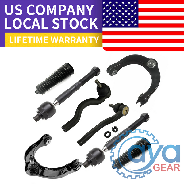 8pcs Front Control Arms Inner Outer Tierod Boots For 2011-2015 Durango Grand Cherokee