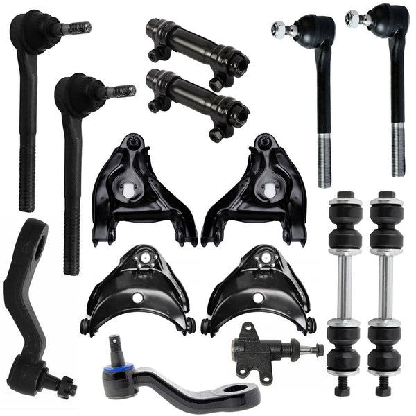 15pcs Complete Front Suspension Kit For Chevy GMC C1500 C2500 Suburban Tahoe 2WD