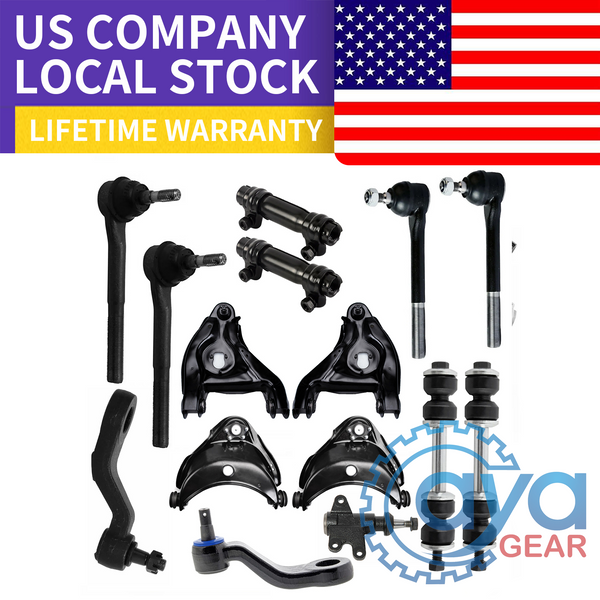 15pcs Complete Front Suspension Kit For Chevy GMC C1500 C2500 Suburban Tahoe 2WD