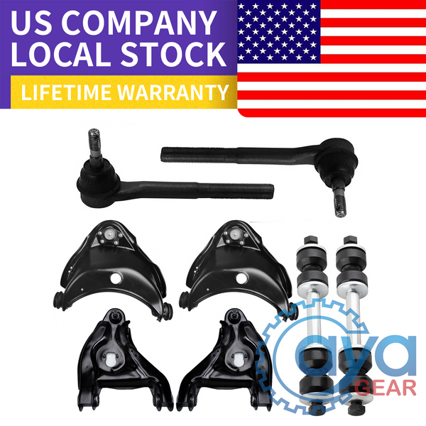 8pcs Front Upper Lower Control Arms Ball Joint Sway Bar for Chevy GMC C1500 C2500