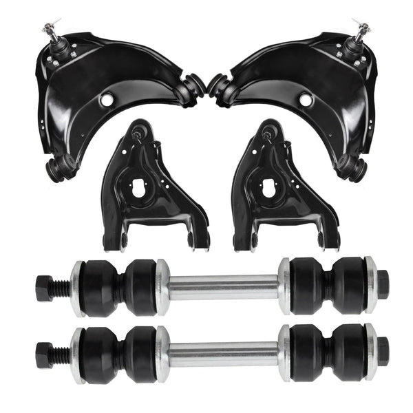 6pc Front Control Arms Sway Bars Suspension Kit for Chevy GMC C1500 C2500 Tahoe
