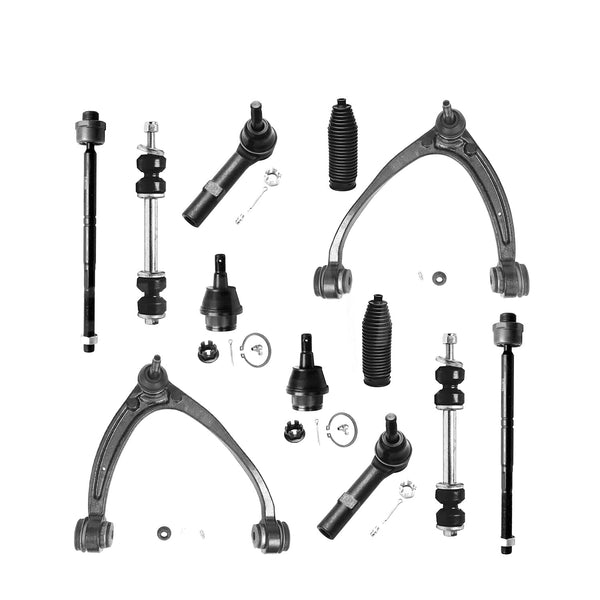 12pc Front Upper Control Arms Sway Bars for Silverado Sierra Yukon XL 1500 Tahoe