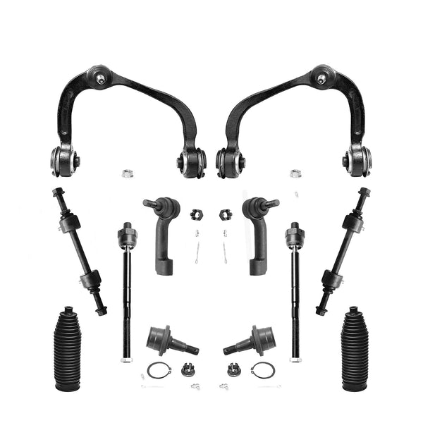 4WD 12pc Front Upper Control Arm Tierod Sway Bar for 2009 - 2014 Ford F-150 F150