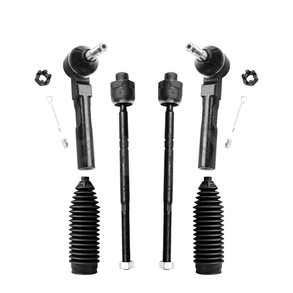 2WD Front Inner Outer Tie Rod Boot for 1999-2006 Chevy GMC Silverado Sierra 1500