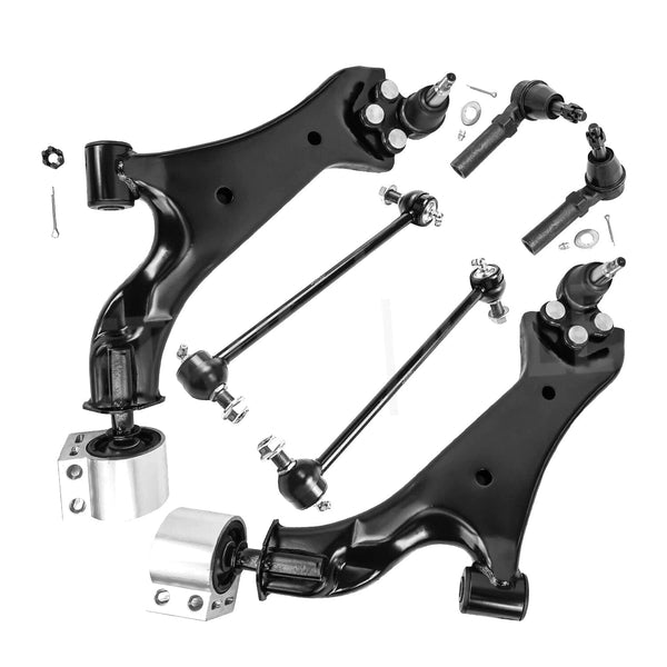 6pc Front Lower Control Arm w/Ball Joint Sway Bar for 2010-2017 Equinox Terrain