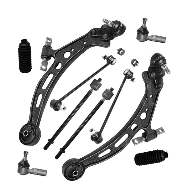 For 1997-2001 Toyota Camry Lexus ES300 Front Lower Control Arms Tie Rod Sway Bar
