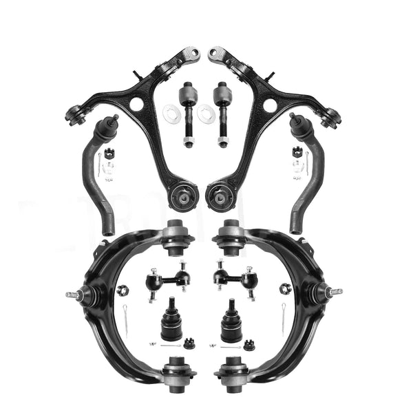 Front Upper Lower Control Arms Ball Joints Tie Rods for Honda Accord Acura TSX